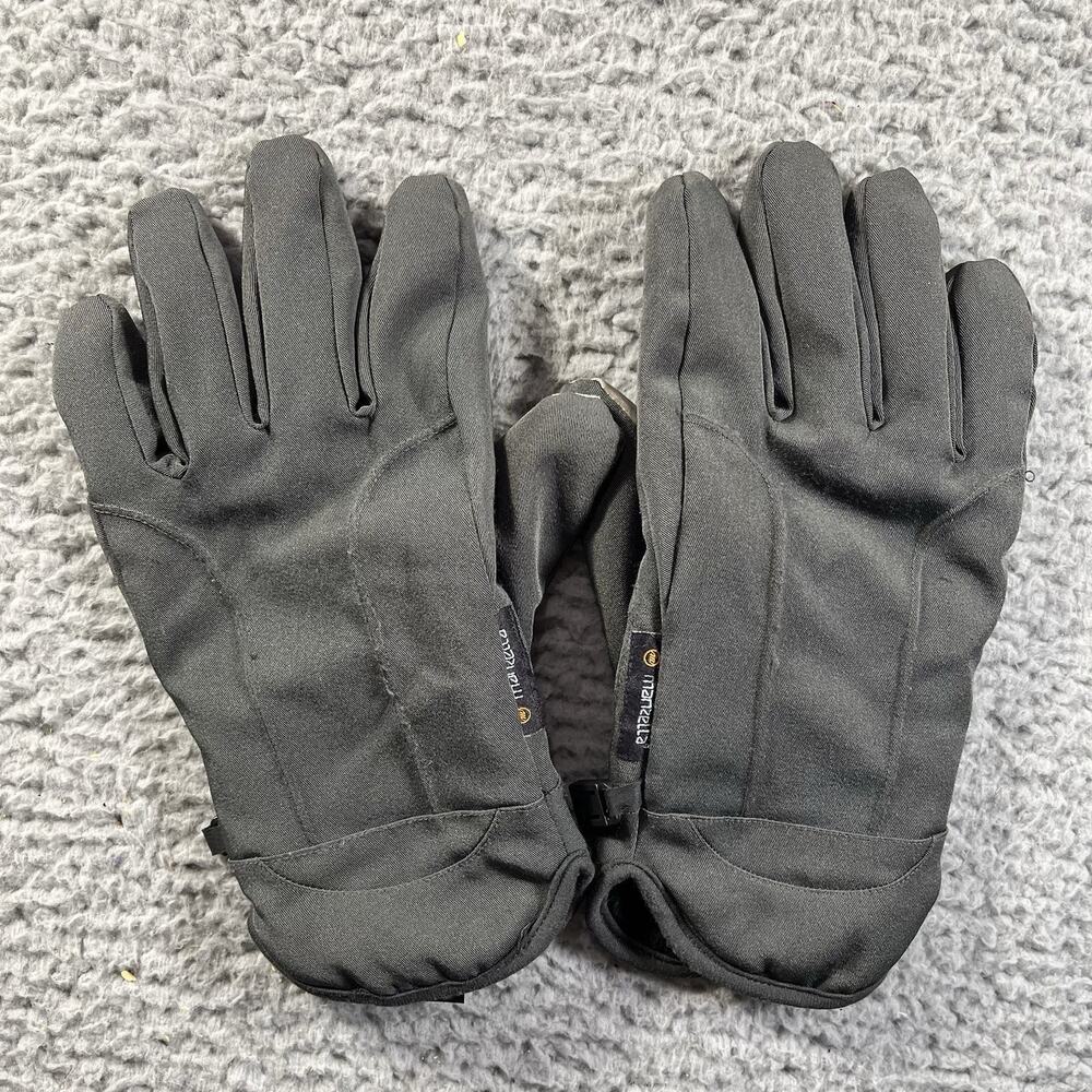 Manzella Gloves Mens XL Gray Thermal Touchscreen Winter Cold Weather Outdoor